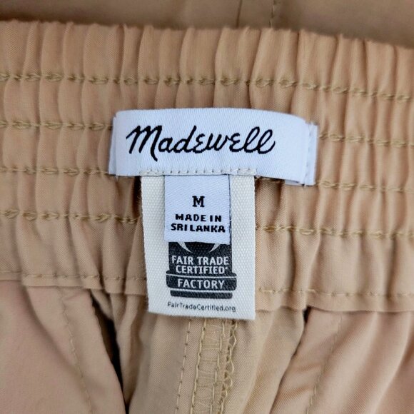 Madewell The Carley Wide-Leg Pant in Softdrape Womens Size M Desert Dune - Picture 3 of 6